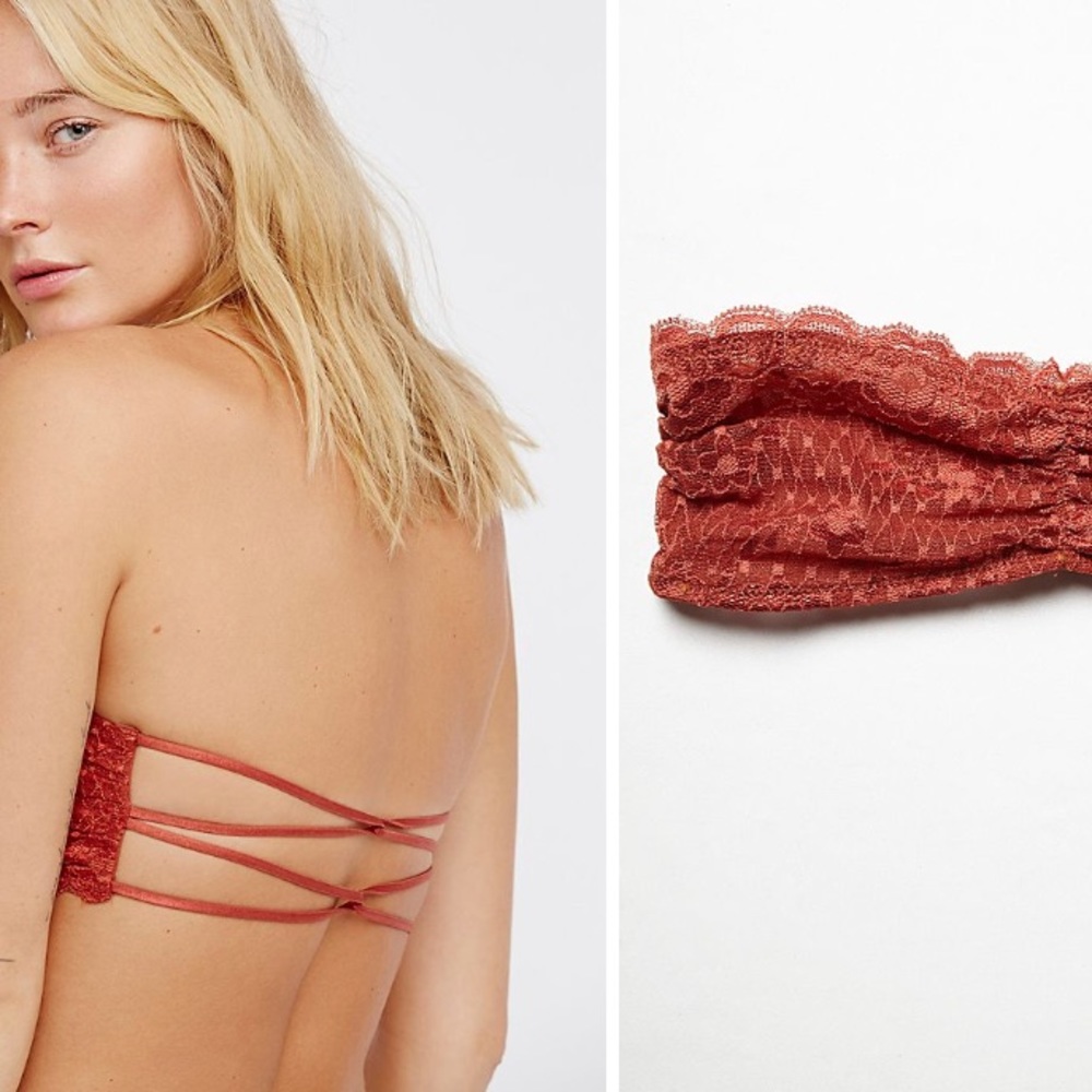 Free People Essential Strappy Lace Bandeau Bra - Picture 4 of 8